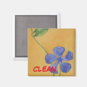 "Simply Vinca" Clean Dishwasher Status Magnet (Recto/Verso)