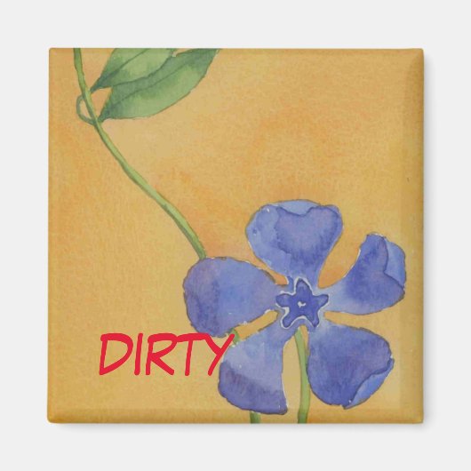 "Simply Vinca" Dirty Dishwasher Status Magnet (Devant)