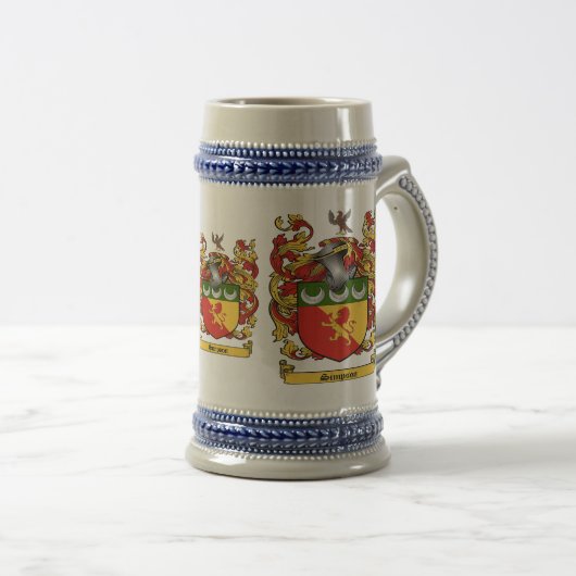 Simpson Coat of Arms Mok (Voorkant rechts)