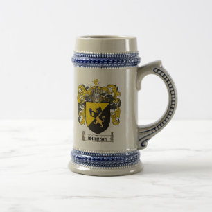 Simpson Coat of Arms Stein Bierpul