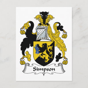 Simpson Family Crest Briefkaart