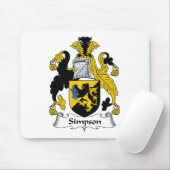Simpson Family Crest Muismat (Met muis)