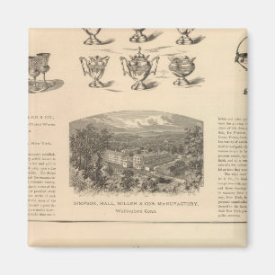 Simpson, Hall, Miller en Travelers Company Magneet