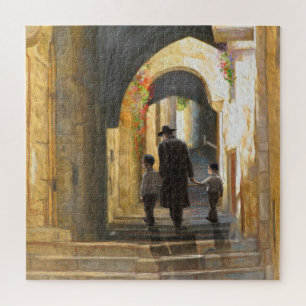 Simta Jerusalem Old City Israel Oil Painting ART Legpuzzel