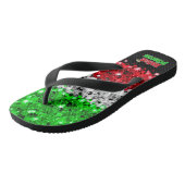 Simulate Sparkly Glitter Italiaanse prinses Teenslippers (Schuin)