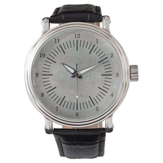 Simulatiebeton oude school horloge (Voorkant)