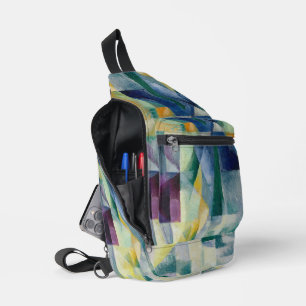 Simultaan venster 1912 door Robert Delaunay Sling Bag