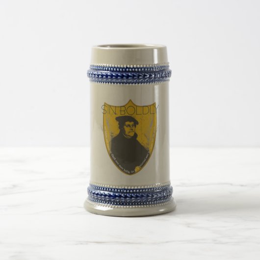 Sin Bolly - Martin Luther Beer Stein Bierpul (Center)