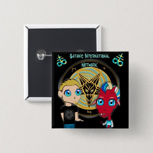 SIN BUTTON (Voorkant /achterkant)