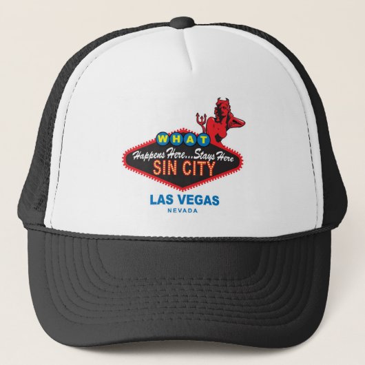 Sin City Trucker hat Pet (Voorkant)