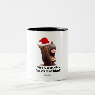 Sin Coquito No Es Navidad! Tweekleurige Koffiemok