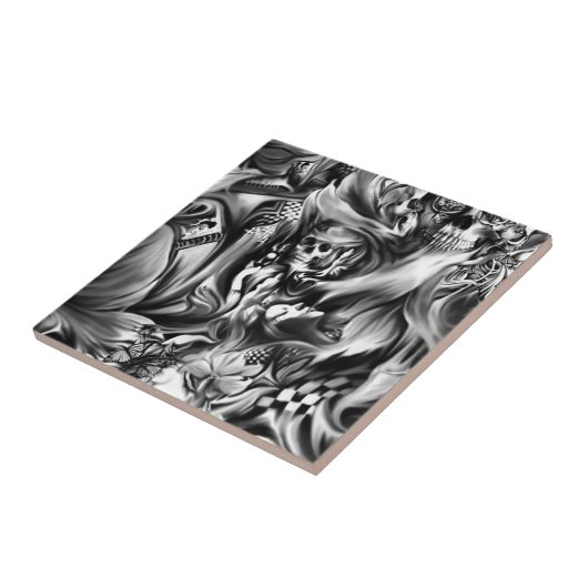 Sin- en rookmelders tegeltje (Zijkant)