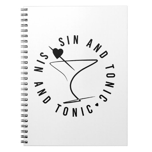 Sin- en tonic-laptop notitieboek (Voorkant)