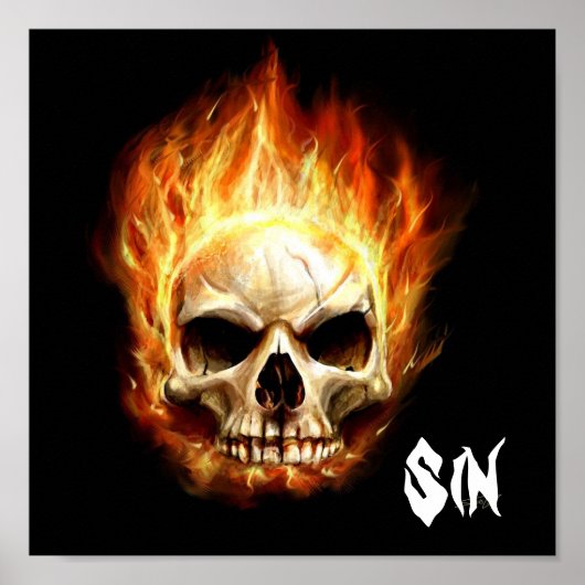 Sin Skull Poster (Voorkant)
