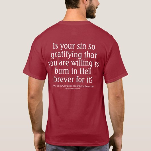 Sin So Gratifying T-shirt (Achterkant)