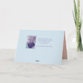 Sinaarwaterverfrozen bloem bloemen Kaart (Achterkant)