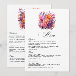 Sinaas, heet roze & koninklijk paars menu