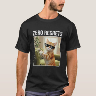 Sinaas Oranje Kat Geen Spijt Grappige Kitten Huisd T-shirt
