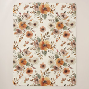 Sinaas Room Bloemen Sherpa Deken