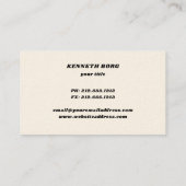 sinaasappel 1970 70 bruin visitekaartje (Achterkant)