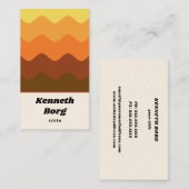 sinaasappel 1970 70 bruin visitekaartje (Voorkant / Achterkant)