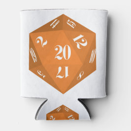 Sinaasappel-20-zijdige dobbelstenen blikjeskoeler