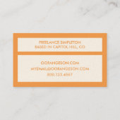 SINAASAPPEL 4stippen Visitekaartje (Achterkant)