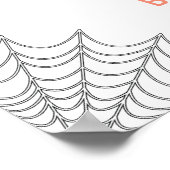 Sinaasappel A Baby is Brouwen Baby shower Welkom Poster (Hoek)