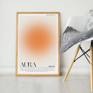 Sinaasappel Aura Poster