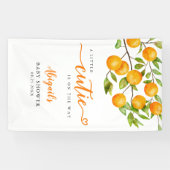 Sinaasappel Baby shower banner (Horizontaal)