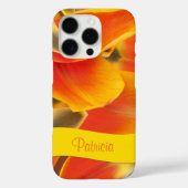 Sinaasappel Bloemige Tulp Bloemblaadjes Aangepaste Case-Mate iPhone Case (Achterkant)