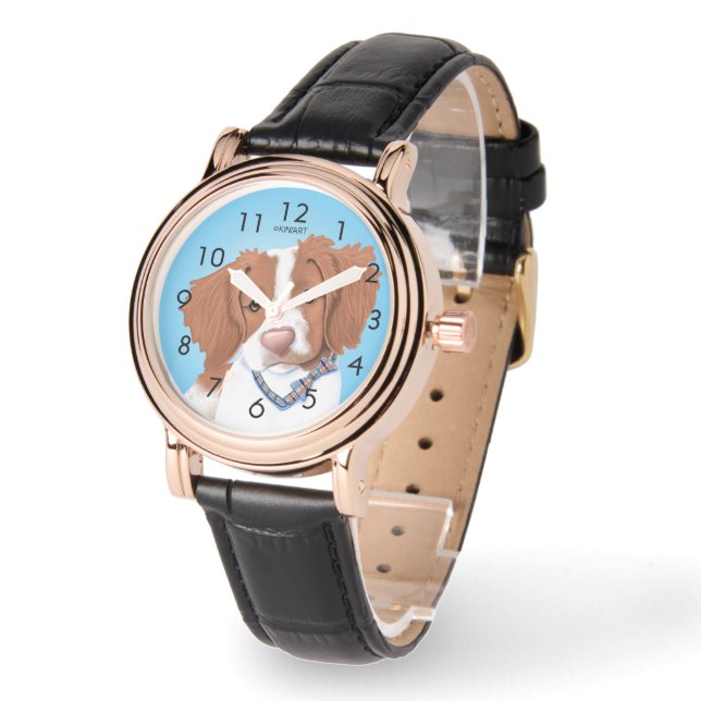 Sinaasappel Brittany polshorloge Horloge (Hoek)