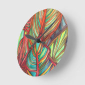 Sinaasappel Canna verlaat waterverf oorspronkelijk Ronde Klok (Hoek)