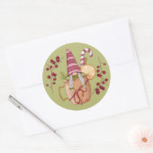 Sinaasappel Cider Kerstkabouter Sticker (Envelop)