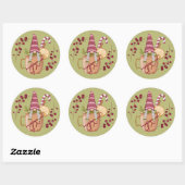 Sinaasappel Cider Kerstkabouter Sticker (Vel)