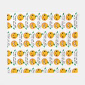 SINAASAPPEL CITATIE FLEECE DEKEN (Voorkant (Horizontaal))