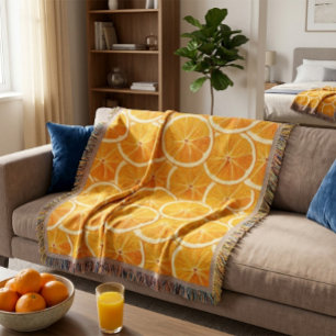 Sinaasappel Citroen Snijdt Deken 