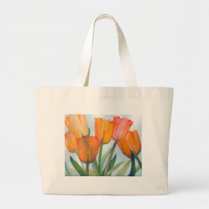 Sinaasappel Citroen Tulpen Grote Tote Bag