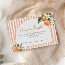 Sinaasappel Citrus Baby Shower Luier Raffle