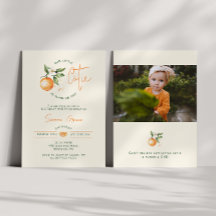Sinaasappel Citrus Little Cutie Verjaardagsfeest F