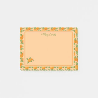 Sinaasappel Citrus Rand Botanisch Ontwerp Post-it® Notes