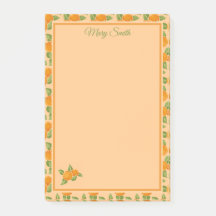 Sinaasappel Citrus Rand Botanisch Ontwerp