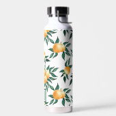 Sinaasappel citrus waterverf monogram naam waterfles (Links)
