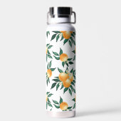 Sinaasappel citrus waterverf monogram naam waterfles (Achterkant)