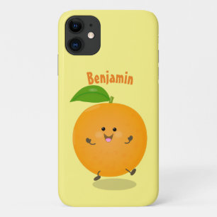 Sinaasappel citrusvruchten die met klauterdansen iPhone 11 hoesje