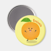 Sinaasappel citrusvruchten die met klauterdansen magneet (Voorkant / Achterkant)