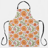 Sinaasappel, Cranberry en Rozemarijn vakantie Wate Schort (Voorkant)
