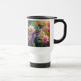 Sinaasappel Crested Rainbow Jay Fantasy Bird Reisbeker