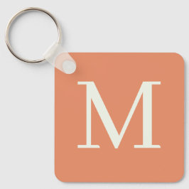 Sinaasappel Custom monogrammed Sleutelhanger