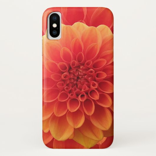 Sinaasappel Dahlia Case-Mate iPhone Case (Achterkant)